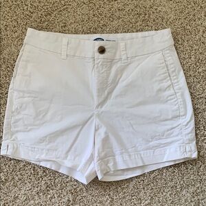 Old Navy White Bermuda Everyday Shorts Casual Summer Style